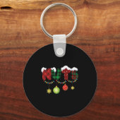 Porte-clés Noix châtaignes noël Couples assortis (Recto)