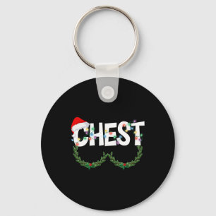 Porte-clés Noix de poitrine assorties Noël couples Wo