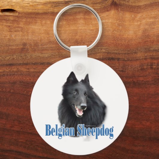 Porte-clés Nom Belgian Sheepdog (Verso)
