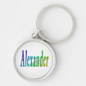 Porte-clés Nom coloré Alexander, (Devant)