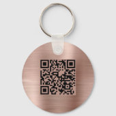 Porte-clés Nom commercial promotionnel de code QR (Verso)