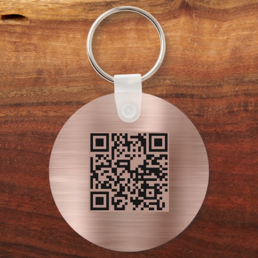 Porte-clés Nom commercial promotionnel du code QR (Verso)