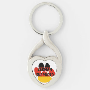 Porte-clés nom de berger allemand pw drapeau allemand pw