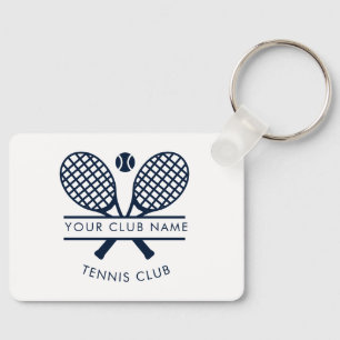 Porte-clés Nom de club de tennis moderne Rackets Motif person