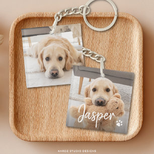 Porte-clés Nom de compagnie mignon moderne pour animal de com