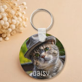 Porte-clés Nom de conservation de l'amoureux des chats photo 