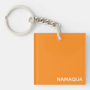 Porte-clés nom de couleur orange Namaqua
