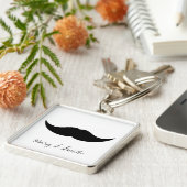 Porte-clés Nom de coutume de moustache (Côté)