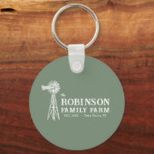 Porte-clés Nom de famille Agritourisme Rustique Windmill Sage (Recto)