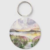 Porte-clés Nom de famille personnalisé Lake House (Verso)