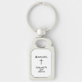 Porte-clés Nom de garçon dédié à Dieu  (Devant)