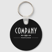 Porte-clés Nom de la société décorative (Recto)