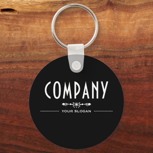 Porte-clés Nom de la société décorative (Verso)