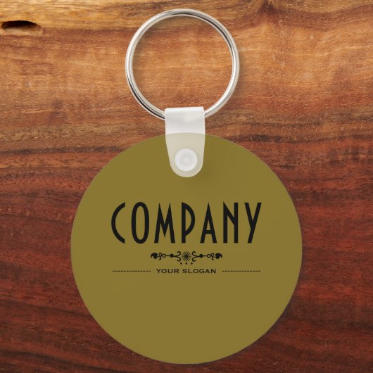 Porte-clés Nom de la société décorative (Verso)