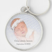 Porte-clés Nom de la superposition photo simple Faire-part de (Devant)