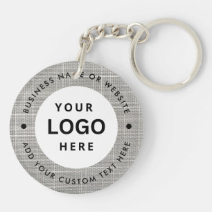 Porte-clés Nom de l'entreprise et logo