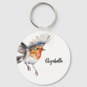 Porte-clés Nom de l'oiseau rouge (Recto)