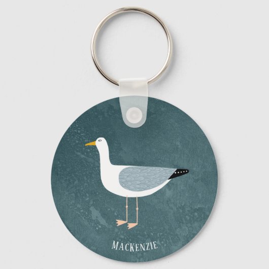 Porte-clés Nom de mouette mignonne (Verso)