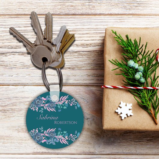 Porte-clés Nom de personnalisation des fleurs magiques