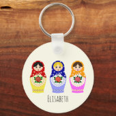 Porte-clés Nom de poupées matryoshka russe (Recto)