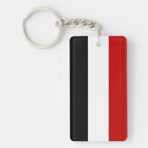 Porte-clés nom de symbole de nation de drapeau de pays du