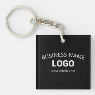 Porte-clés Nom d'entreprise, site Web et logo téléchargeables