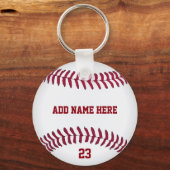 Porte-clés Nom du baseball Numéro Customisé (Recto)
