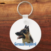 Porte-clés Nom du berger allemand (noir/tan) (Recto)