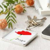 Porte-clés Nom du carré personnalisé Porte - clé (Côté)