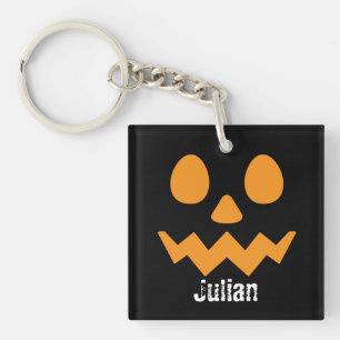 Porte-clés Nom du Citrouille Jack-o-lanterne du jour d'Hallow