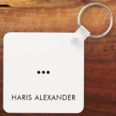 Porte-clés Nom du client amusant Personnalisé (Verso)