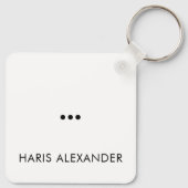 Porte-clés Nom du client amusant Personnalisé (Dos)