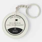 Porte-clés Nom du club de tournoi de golf (Dos)