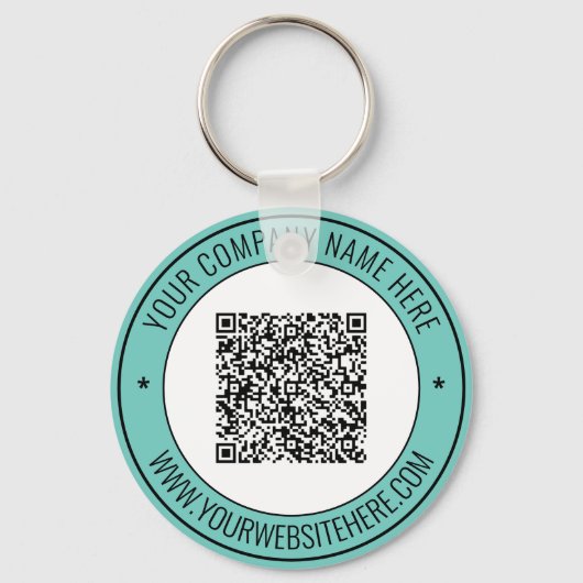Porte-clés Nom du code QR Site Web Porte - clé Business Promo (Recto)