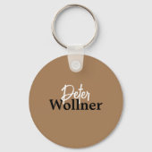 Porte-clés Nom du joueur de guitare Lumière Brown (Verso)