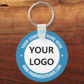 Porte-clés Nom du logo de l'entreprise Site Web Porte - clé P (Recto)