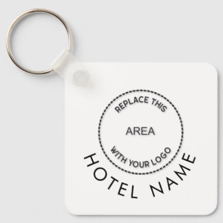 Porte-clés Nom du logo de l'hôtel simple Toute couleur promot