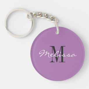 Porte-clés Nom du monogramme initial Porte - clé