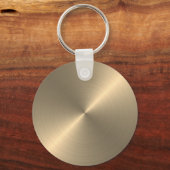 Porte-clés Nom du script métal radial or (Verso)