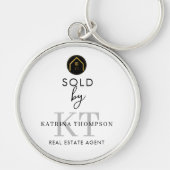 Porte-clés Nom du vendeur de l'agent immobilier vendu par (Devant)