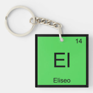 Porte-clés Nom Eliseo Chimie Élément Tableau périodique