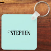 Porte-clés Nom et couleur personnalisés Roi du Karaoké (Verso)