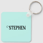 Porte-clés Nom et couleur personnalisés Roi du Karaoké (Dos)