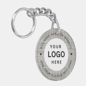 Porte-clés Nom et logo de l'entreprise (Devant gauche)
