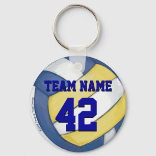 Porte-clés Nom et nombre d'équipe de volleyball