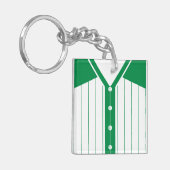 Porte-clés Nom et numéro Clavier Jersey, softball de baseball (Devant gauche)