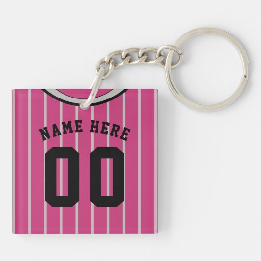 Porte-clés Nom et numéro Clavier Jersey, softball de baseball (Dos)