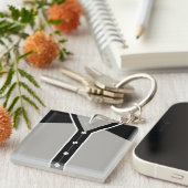 Porte-clés Nom et numéro Clavier Jersey, softball de baseball (Devant Droit)