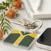 Porte-clés Nom et numéro Clavier Jersey, softball de baseball (Devant Droit)