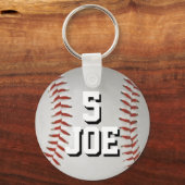 Porte-clés Nom et numéro de la chaîne de baseball personnalis (Recto)